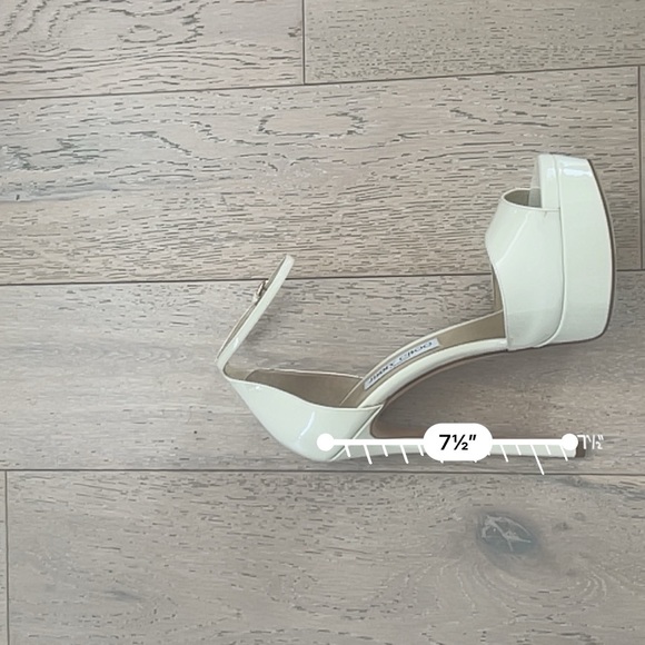 JIMMY CHOOSE CREAM MAX 150 PLATFORM HEELS SIZE 40 (US 9.5) - Picture 14 of 16